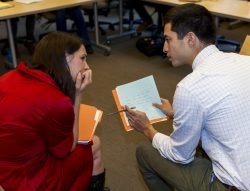Two teacher scholars in collaborative inquiry conversation
