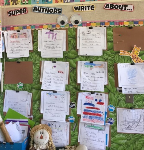 The Writing Showcase Wall